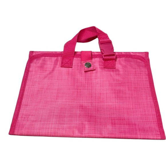 Thirty-One Hot Pink Hanging Travel Organizer Cosmetic Roll Bag - Picture 2 of 6